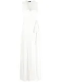 VOZ wrap-style maxi dress - White