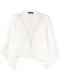 VOZ open-front bolero jacket - White