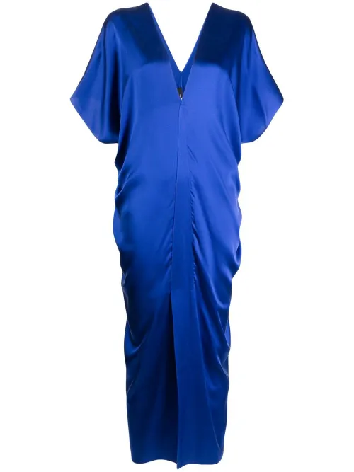 Robe en soie à design caftan - VOZ - Modalova
