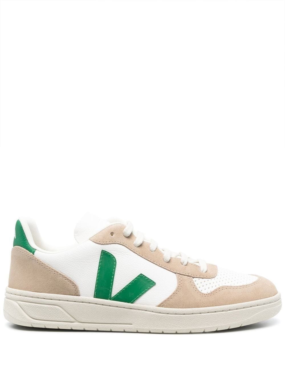 Shop Veja Colour-block Low-top Sneakers In White