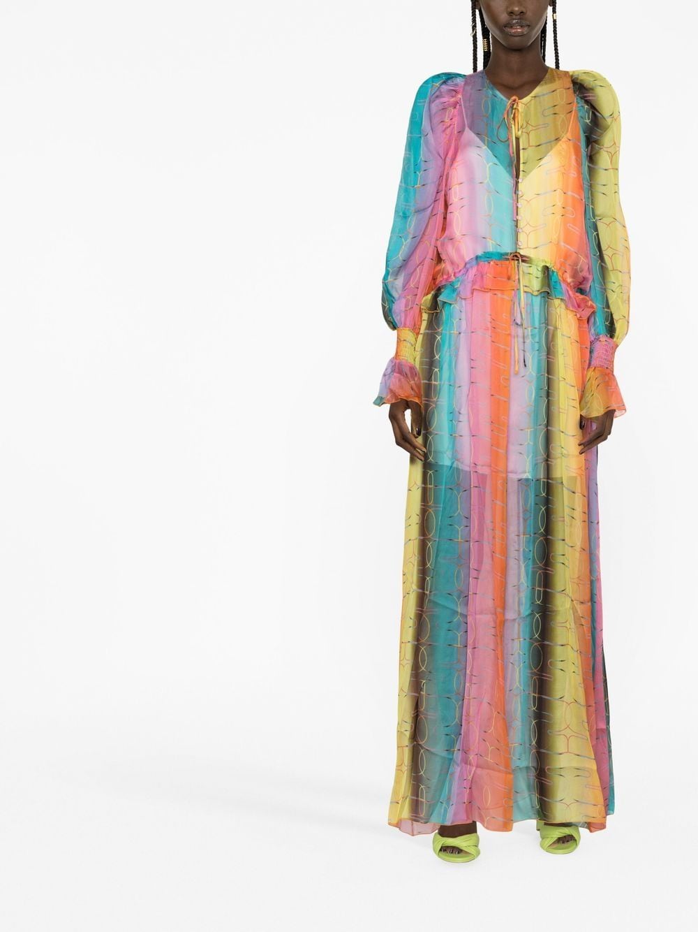 Image 2 of SIEDRES striped maxi dress