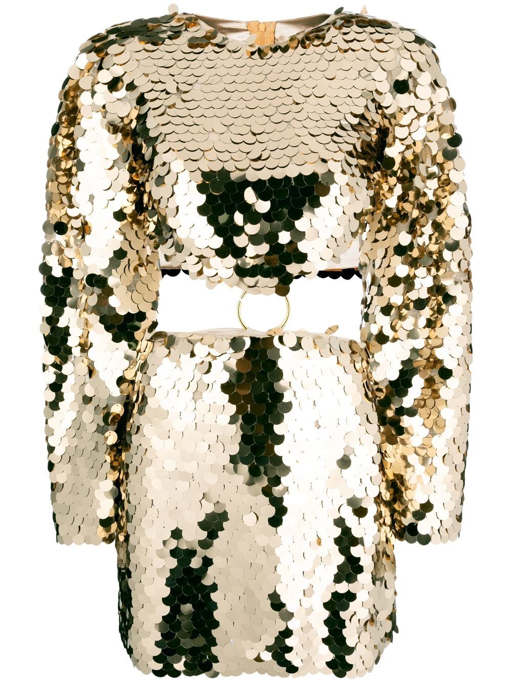 

NEW ARRIVALS sequin-embellished minidress - Gold