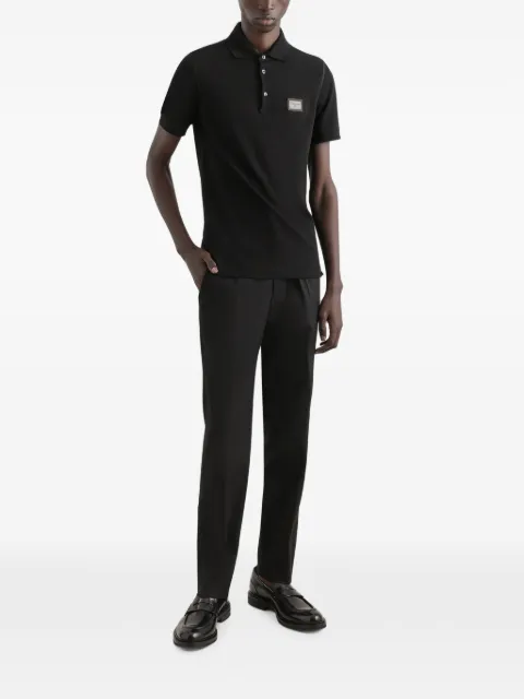 Dolce & Gabbana logo-tag tailored trousers