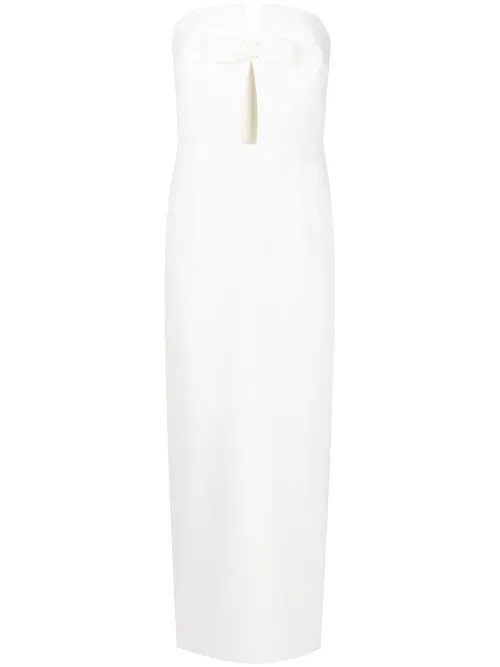 Robe-bustier longue à détail de nœud - The New Arrivals Ilkyaz Ozel - Modalova