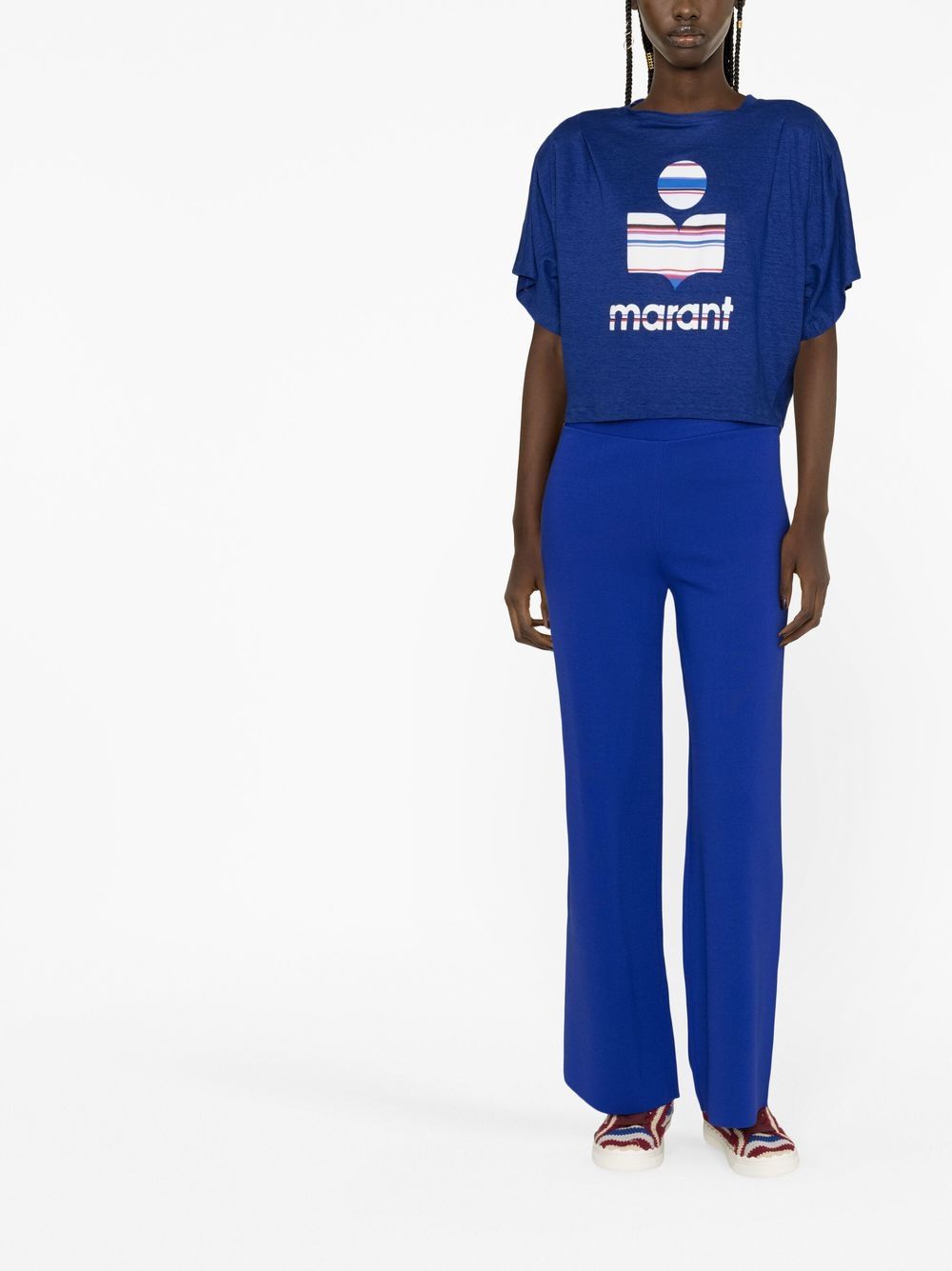 MARANT ÉTOILE T-shirt met dolman mouwen - Blauw