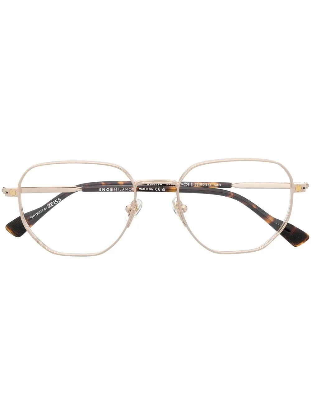 

Snob clip-on lenses glasses - Brown