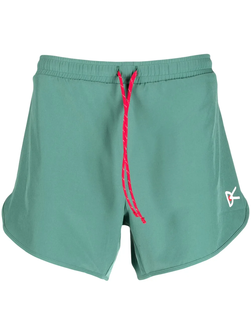 District Vision Logo-print Track Shorts In Green