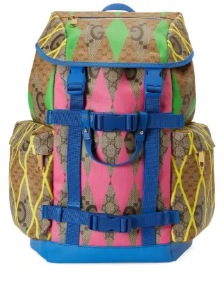 Gucci GG Panelled Backpack Farfetch