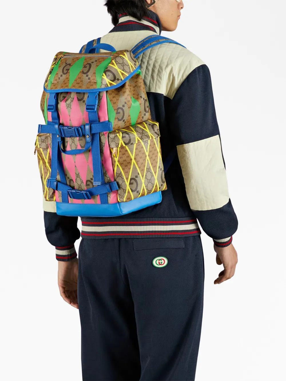 Gucci Rugzak met vlakken - Veelkleurig