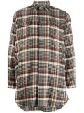 Undercover check-pattern button-up shirt - Black