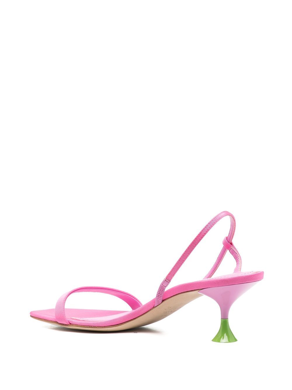 Shop 3juin Capri 60mm Leather Sandals In Pink
