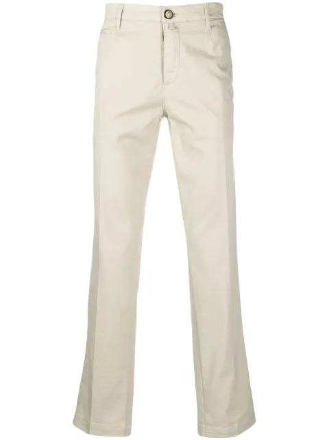Jacob Cohën pressed-crease four-pocket chinos 