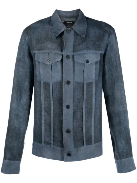 Avant Toi acid-wash denim jacket