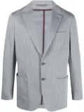 Canali check-pattern single-breasted blazer - Blue