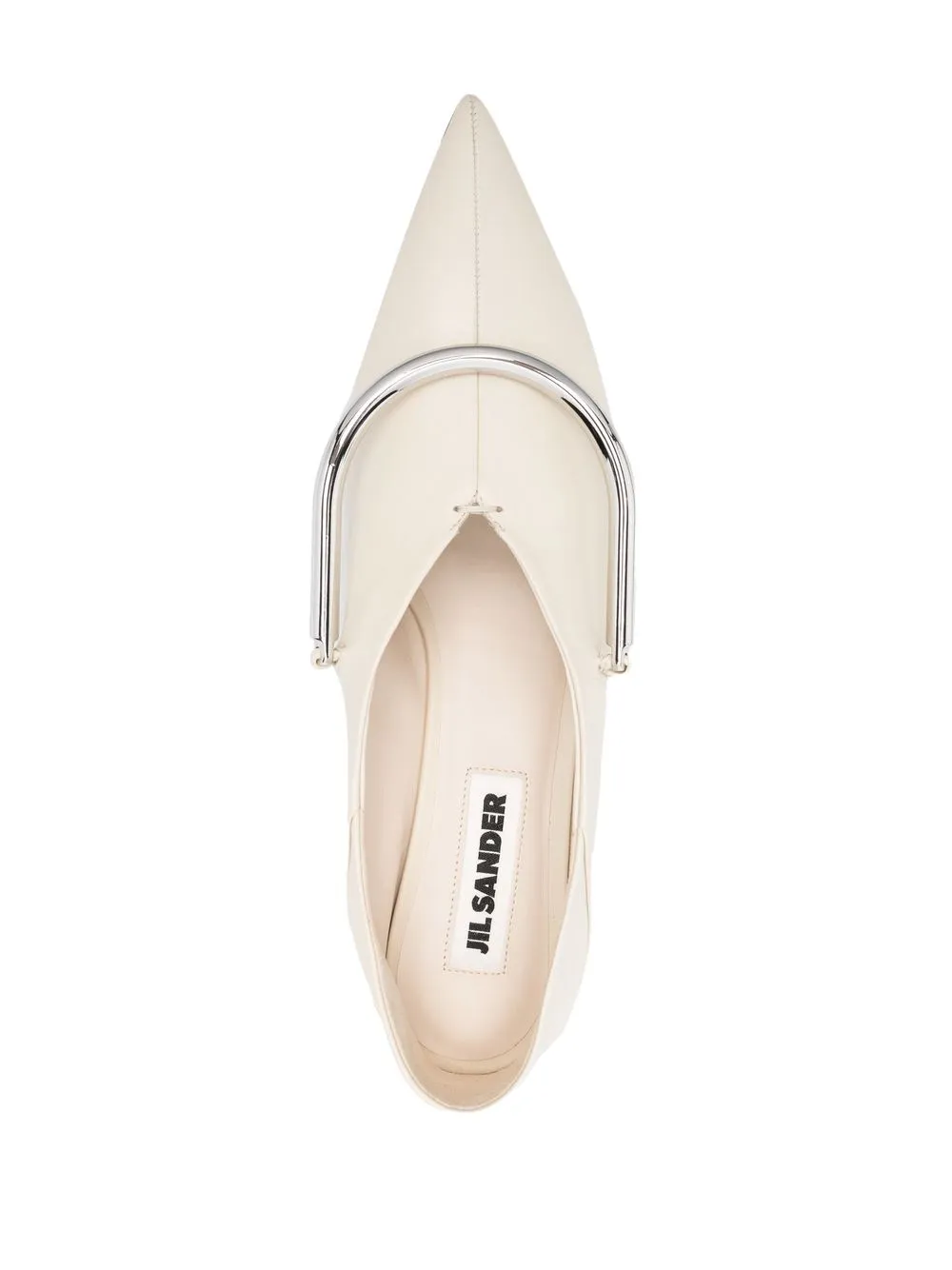 Jil Sander Pointed-toe 450mm Pumps In Nude