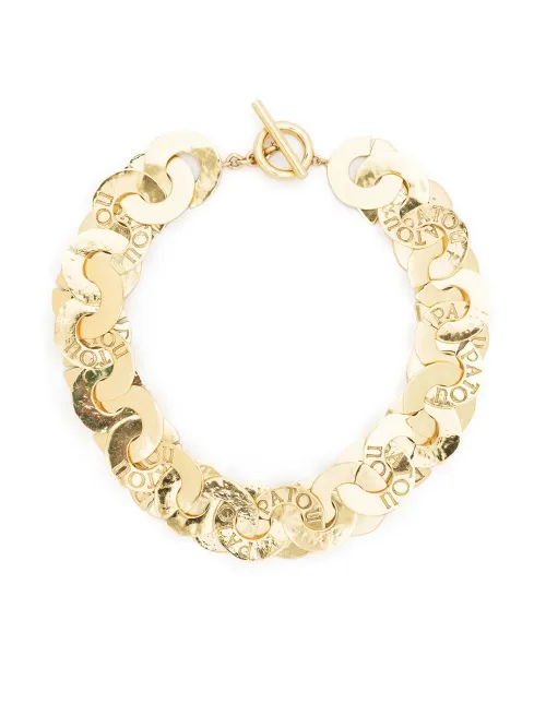Patou collier à logo gravé - Or - Patou - Modalova