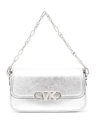 Michael kors best sale silver shoulder bag