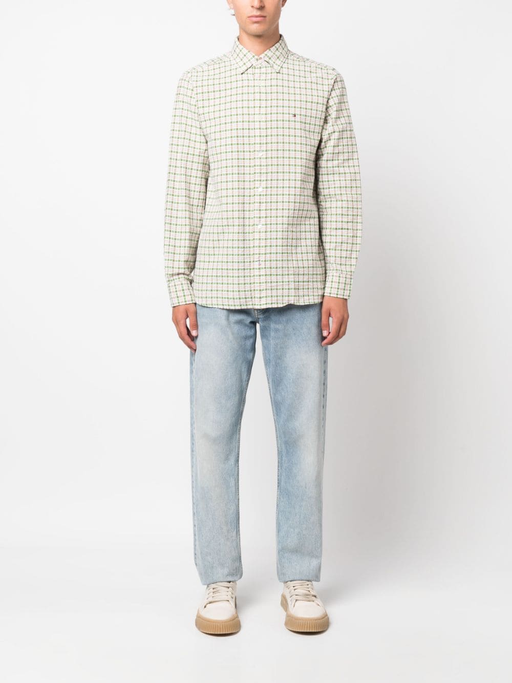 Tommy Hilfiger Overhemd met gingham ruit - Groen