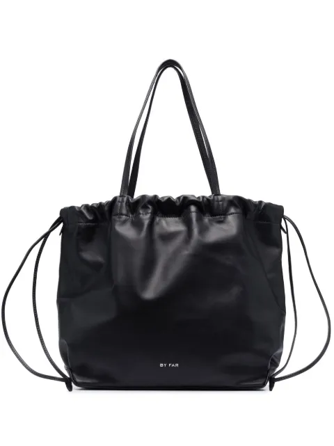 BY FAR leather drawstring shoulder bag