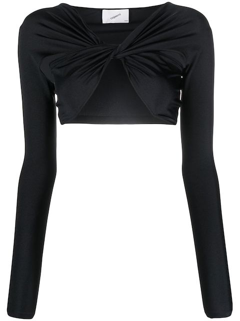Coperni ruched cut-out top