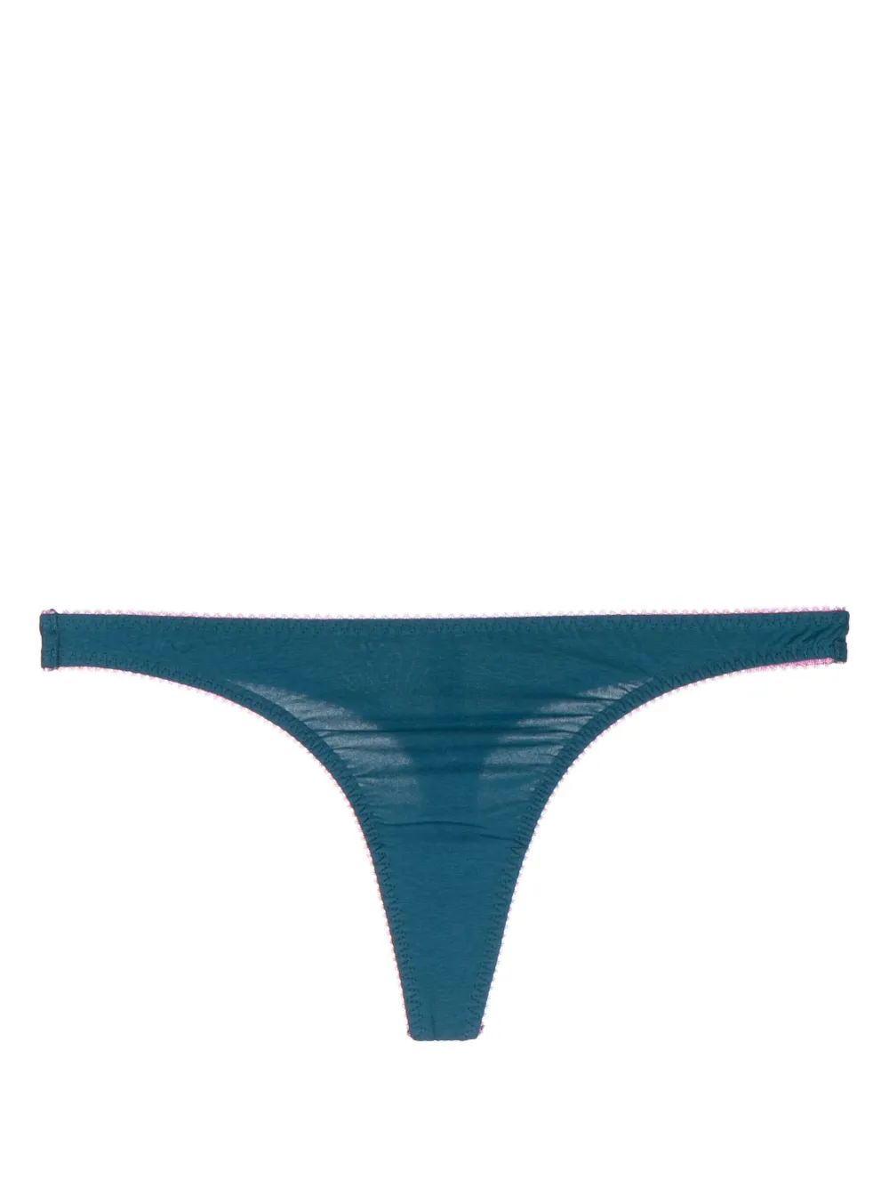 Dora Larsen String met zigzag afwerking - Blauw