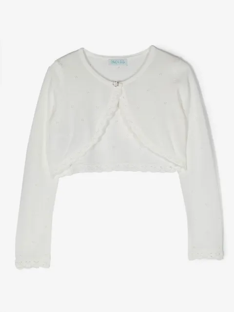 Abel & Lula lace-trim detail cardigan