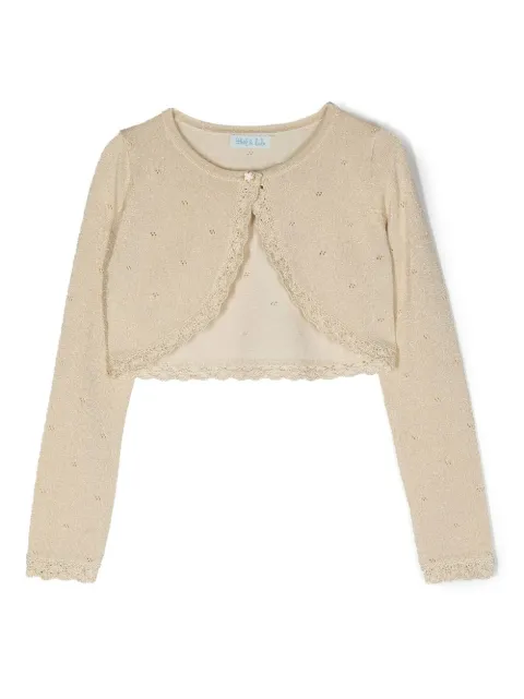 Abel & Lula scallop-edge bolero
