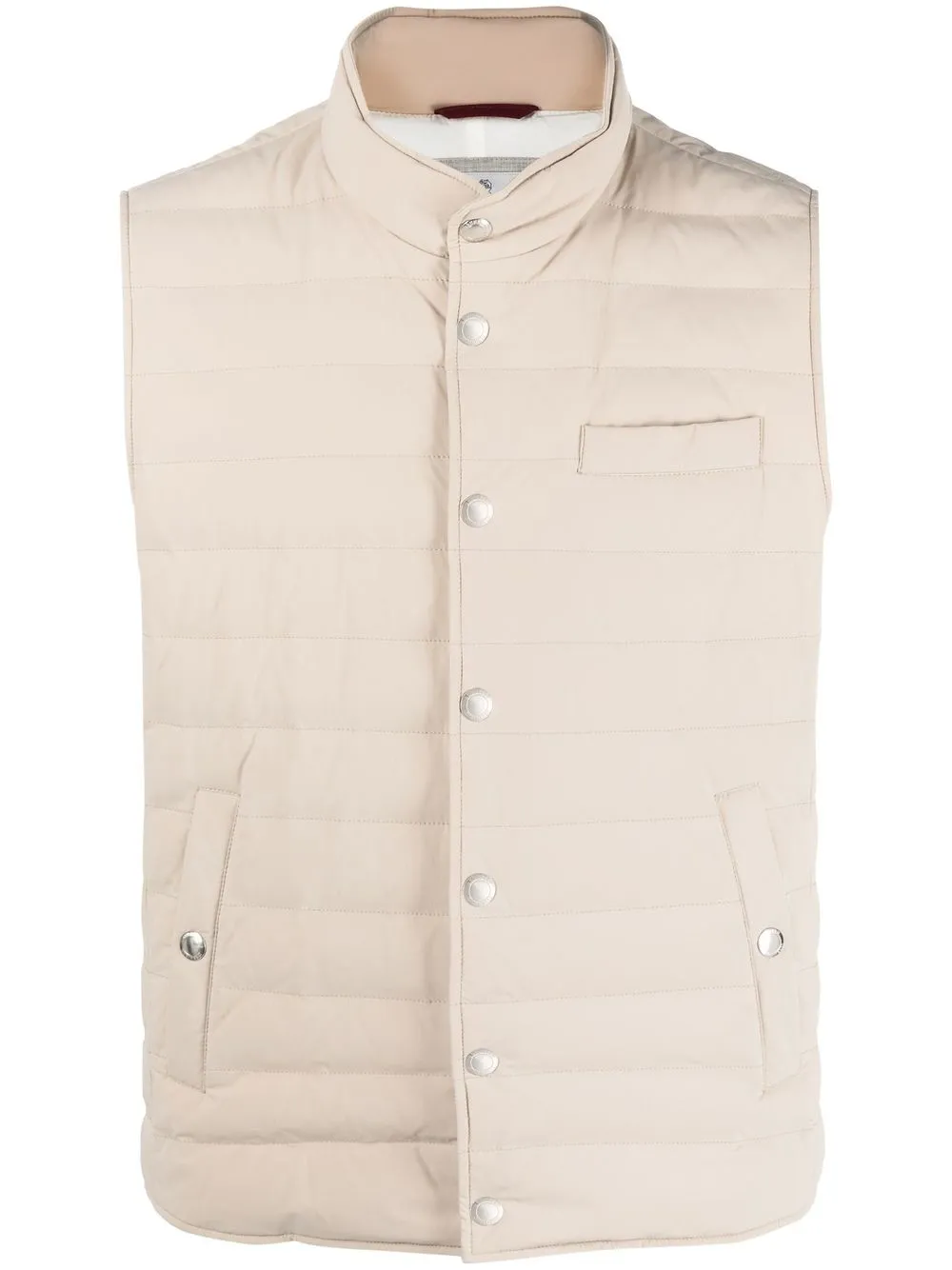 

Brunello Cucinelli padded down gilet - Neutrals