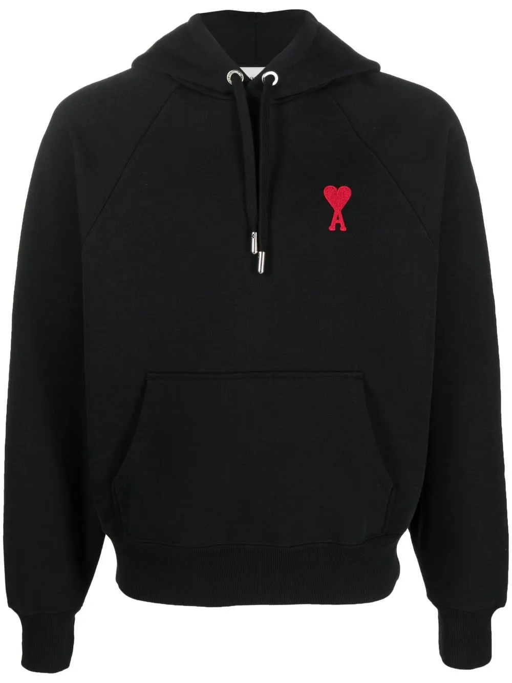 

AMI Paris logo-print hoodie - Black