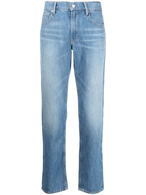 Ralph Lauren Purple Label jeans rectos con efecto lavado