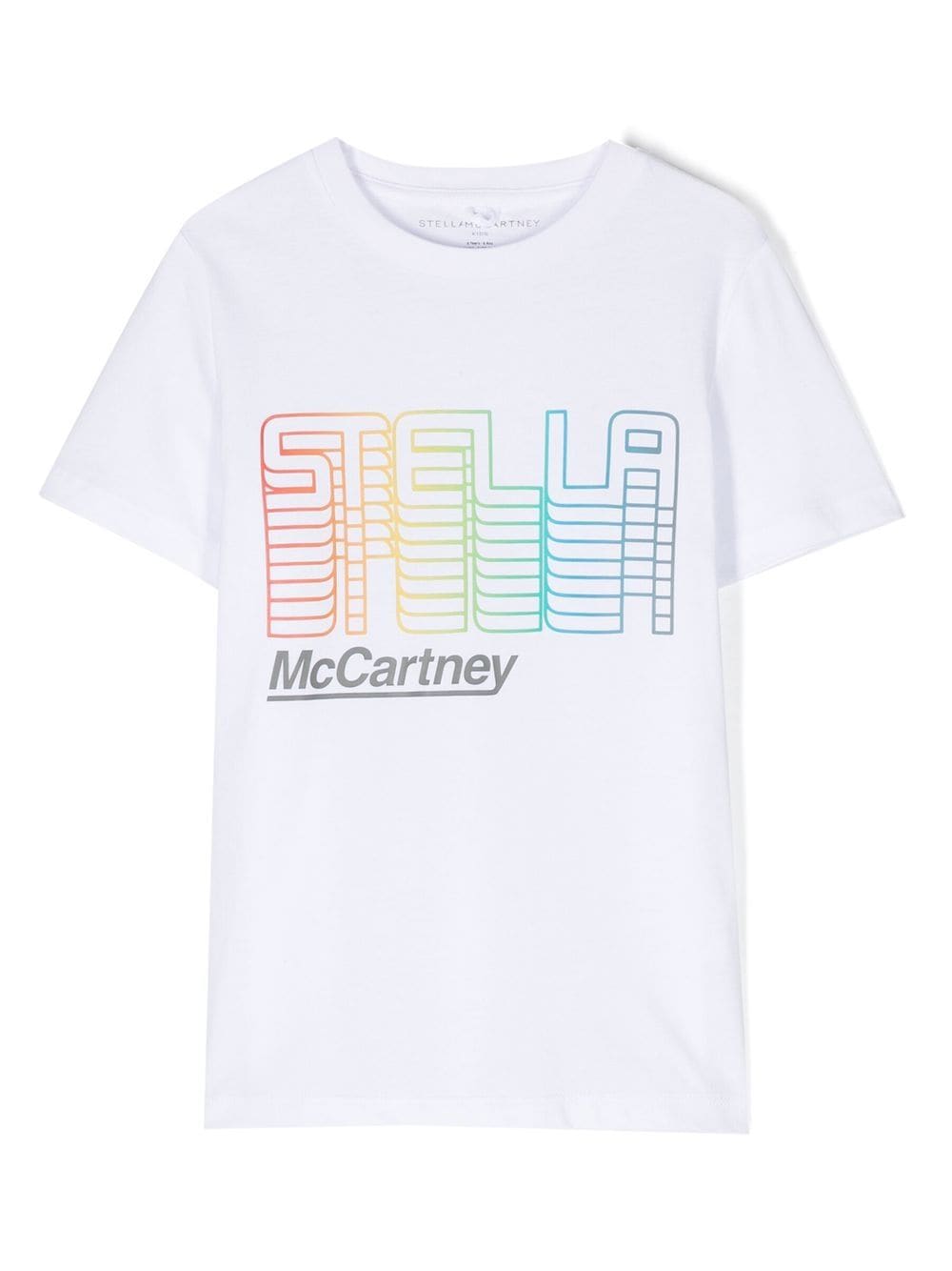 Stella Mccartney Kids' Logo-print Short-sleeve T-shirt In White