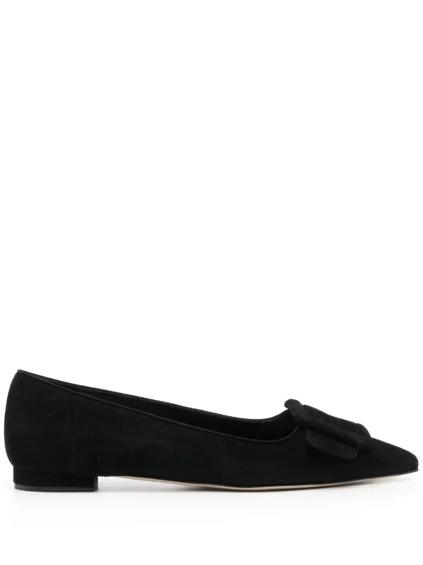 Manolo Blahnik Maysale Pointed-toe Pumps in Black