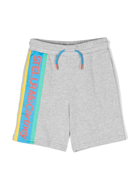 Stella McCartney Kids logo印花运动短裤