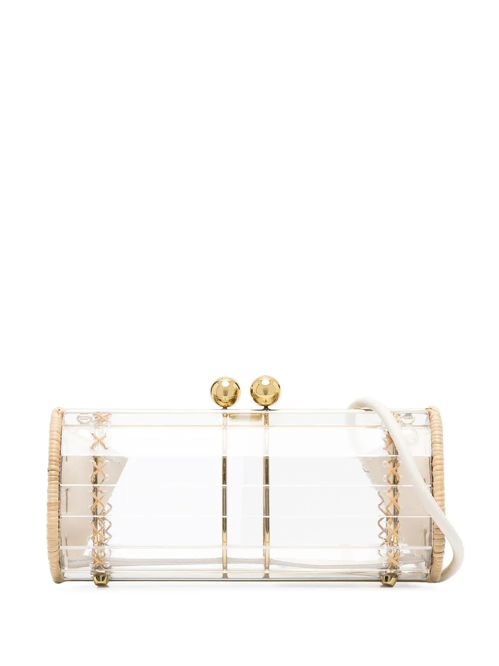 

Waiwai Rio Baoba transparent clutch bag - White