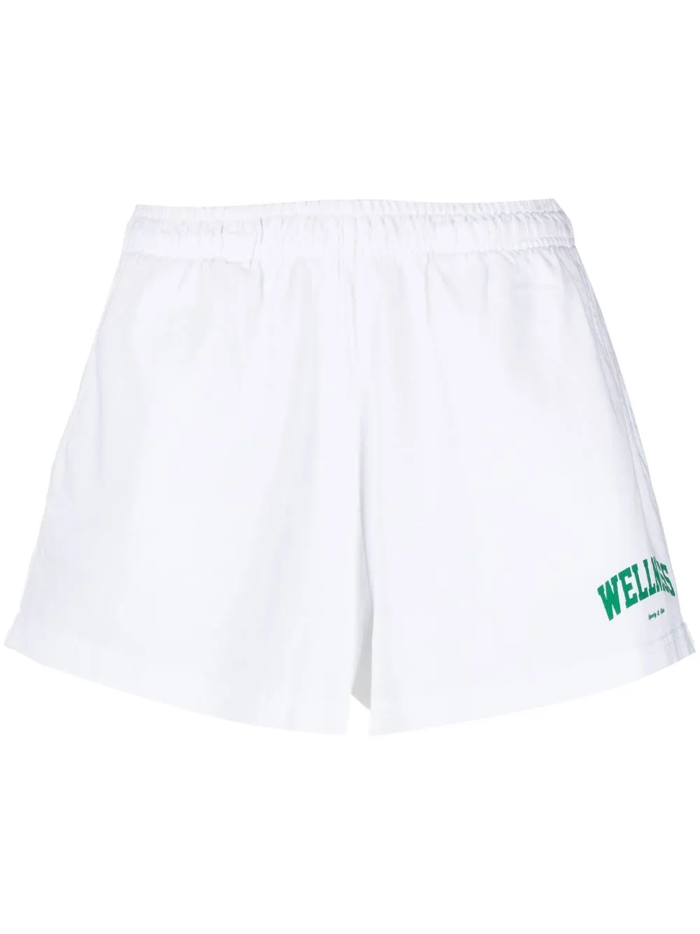 

Sporty & Rich shorts deportivos con logo estampado - Blanco