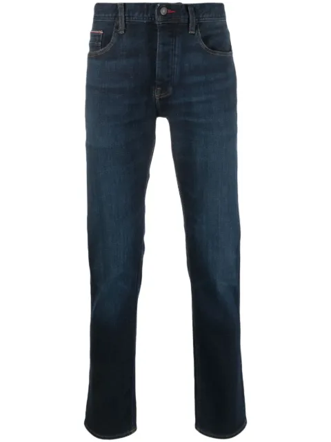 Tommy Hilfiger pantalones rectos Denton con tiro medio