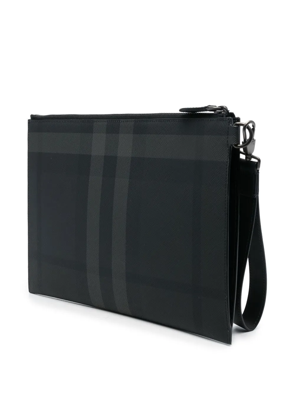 Affordable Burberry check-print clutch bag Men