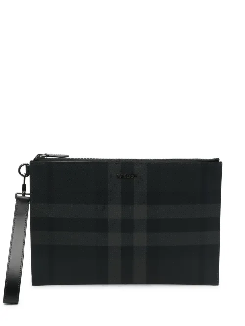 Pochette à carreaux - Burberry - Modalova