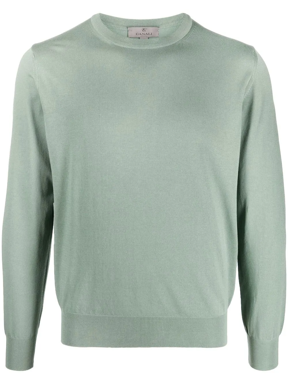 

Canali fine-knit cotton jumper - Green