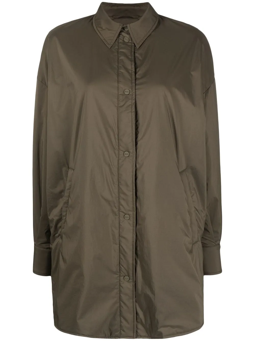 

Herno long-sleeve button-fastening jacket - Green