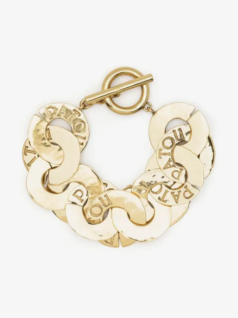 Patou logo-engraved coin bracelet