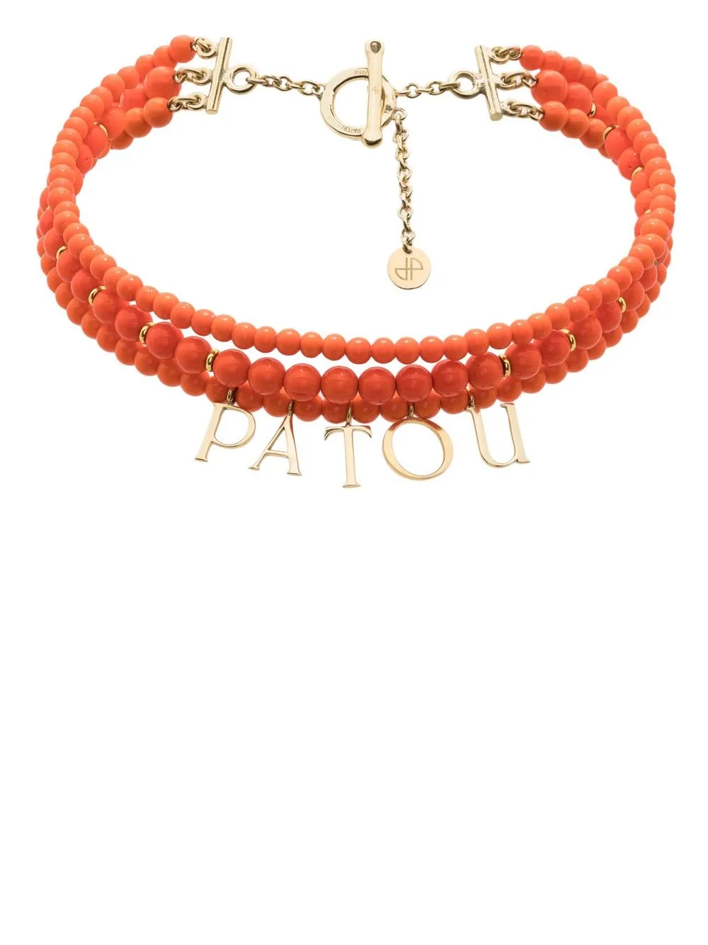 

Patou Patou beaded necklace - Orange