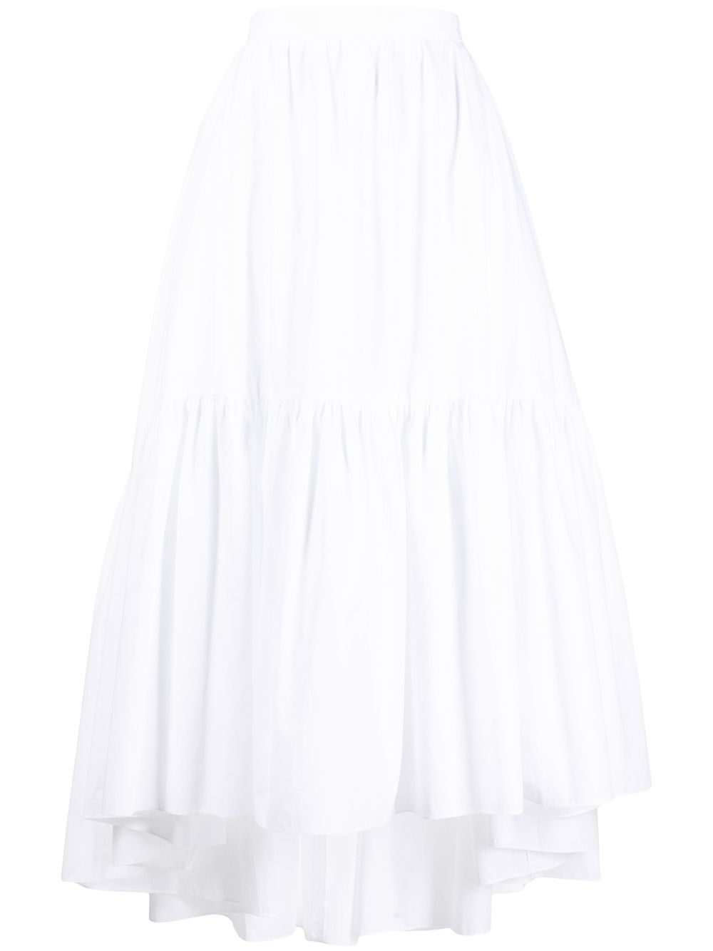 

Patou high-waisted midi skirt - White