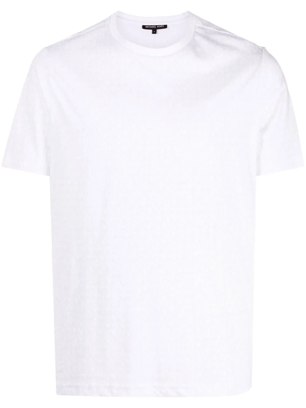 Shop Michael Kors Monogram Jacquard T-shirt In Weiss