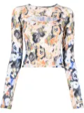 P.E Nation Visualise floral-print top - Multicolour