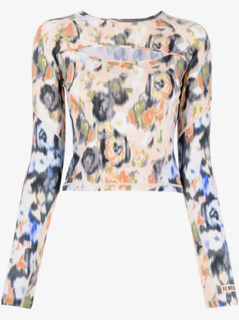 P.E Nation Visualize top med blomstret tryk