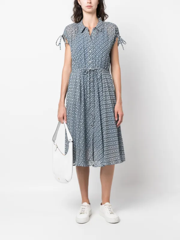 tommy hilfiger floral print chiffon midi dress Tommy Hilfiger Plus Size Floral Print Chiffon Flutter-Sleeve Midi Dress