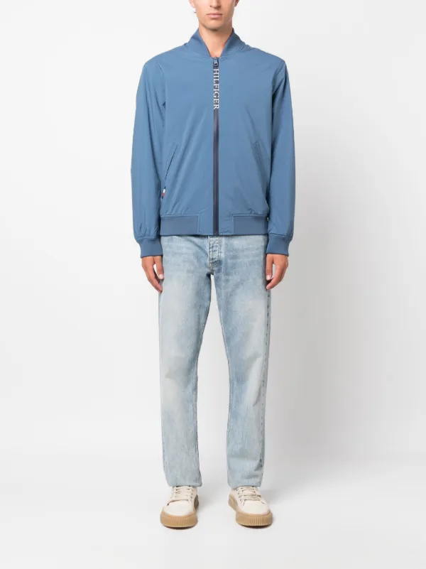 Tommy hilfiger outlet blue bomber jacket
