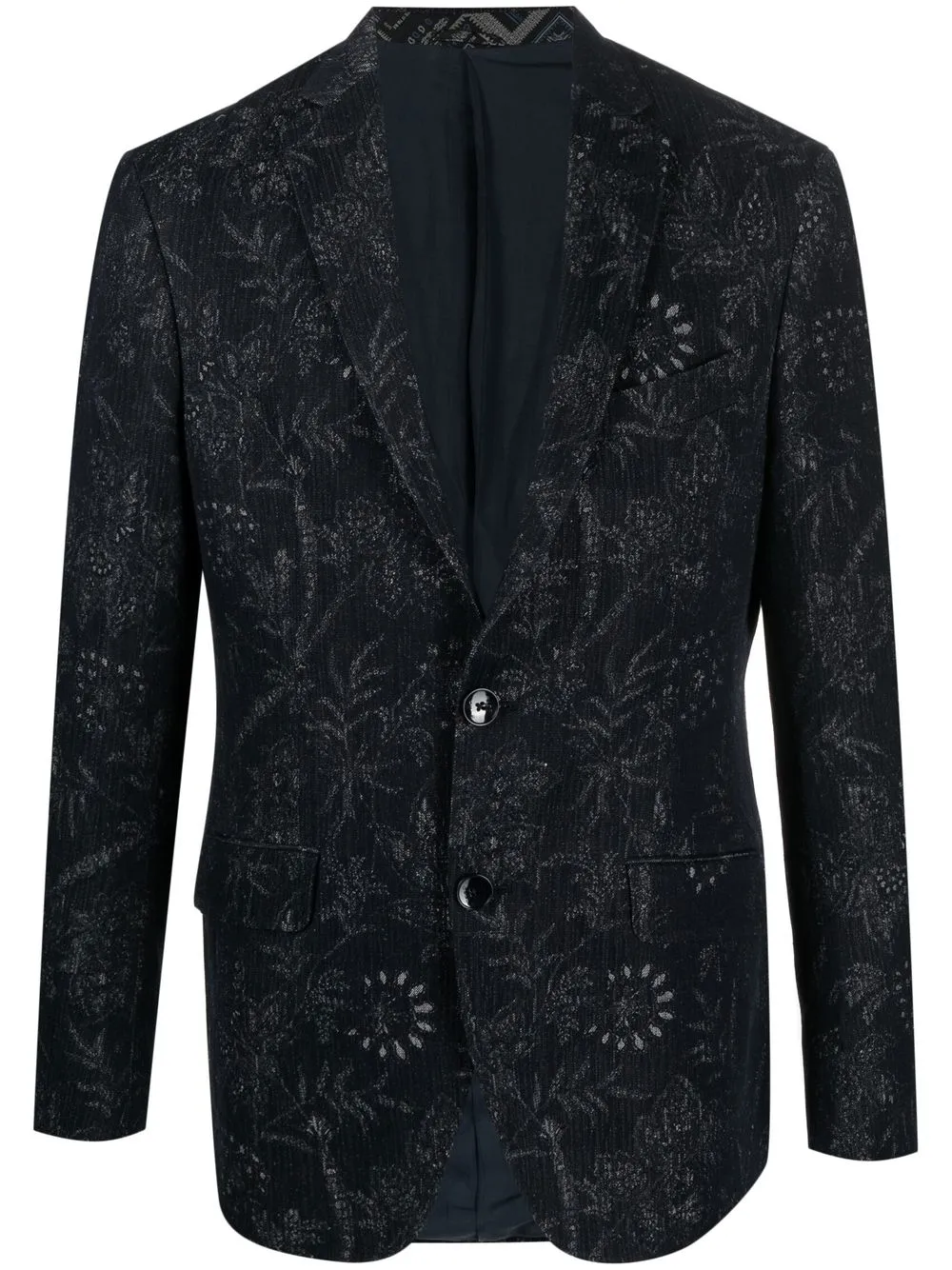 

ETRO blazer con motivo de cachemira - Azul