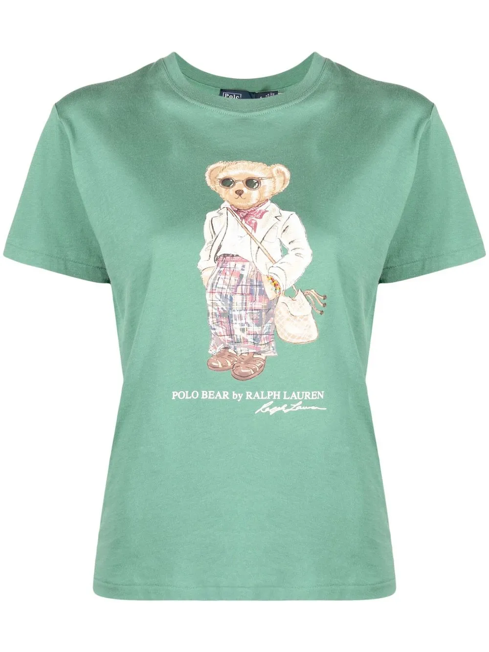 

Polo Ralph Lauren teddy-print cotton T-shirt - Green